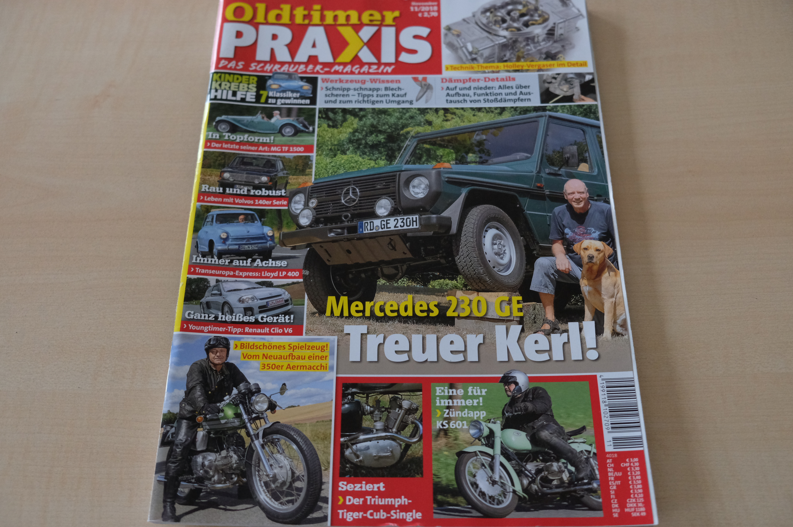 Deckblatt Oldtimer Praxis (11/2018)